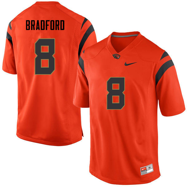 Youth Oregon State Beavers #8 Trevon Bradford College Football Jerseys Sale-Orange - Click Image to Close